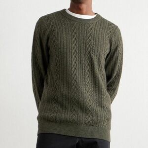 Peter Millar Ridge Cable-Knit Wool, Yak & Cashmere